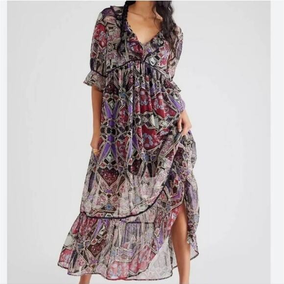 Free People Carmella Printed Dress - Picture 8 of 9